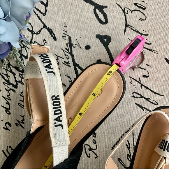 Designer J'Adior Slingback Kitten Heel Pump in Black Technical Fabric Size 7.5 - Picture 7 of 8